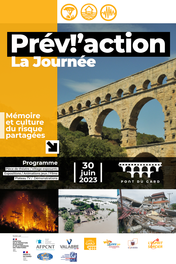 Programme PrevÁction du 30 juin 2023 au Pont du Gard